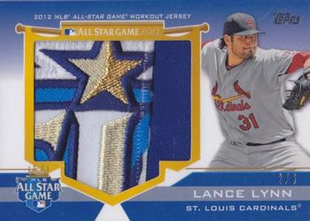 2012 Topps Update - All-Star Stitches Jumbo Patches #ASJP-LL Lance Lynn Front