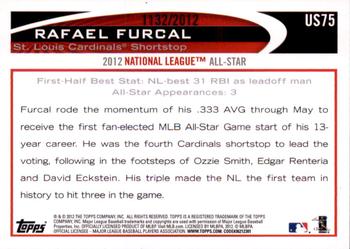 2012 Topps Update - Gold #US75 Rafael Furcal Back