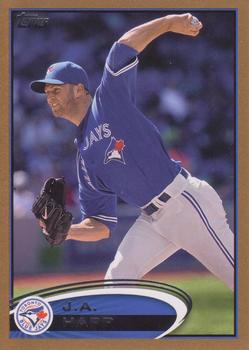 2012 Topps Update - Gold #US286 J.A. Happ Front