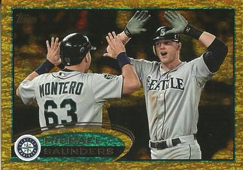 2012 Topps Update - Gold Sparkle #US90 Michael Saunders Front