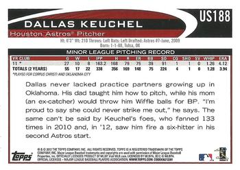 2012 Topps Update - Target Red Border #US188 Dallas Keuchel Back
