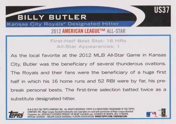 2012 Topps Update - Walmart Blue Border #US37 Billy Butler Back