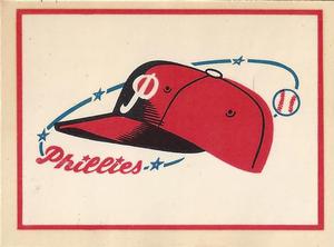 1961 Fleer Baseball Greats (F418-3) - Team Logo Decals #NNO Philadelphia Phillies Front