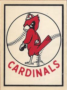 1961 Fleer Baseball Greats (F418-3) - Team Logo Decals #NNO St. Louis Cardinals Front
