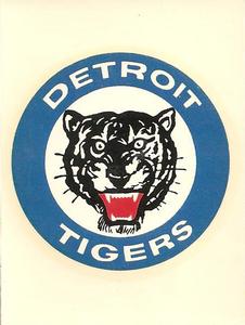 1961 Fleer Baseball Greats (F418-3) - Team Logo Decals #NNO Detroit Tigers Front