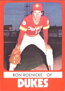 1980 TCMA Albuquerque Dukes #6 Ron Roenicke Front