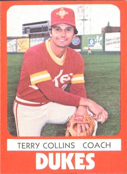 1980 TCMA Albuquerque Dukes #19 Terry Collins Front