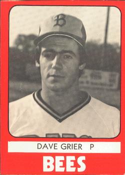 1980 TCMA Burlington Bees #5 Dave Grier Front