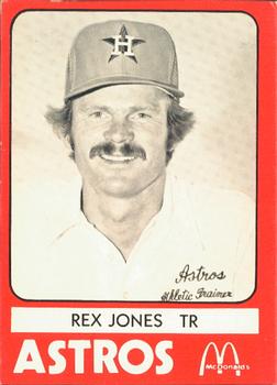 1980 TCMA Columbus Astros #22 Rex Jones Front