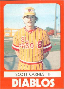 1980 TCMA El Paso Diablos #3 Scott Carnes Front