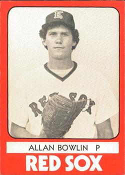 1980 TCMA Elmira Pioneer Red Sox #3 Allan Bowlin Front