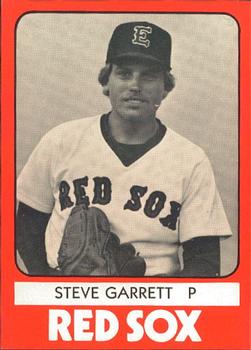 1980 TCMA Elmira Pioneer Red Sox #6 Steve Garrett Front