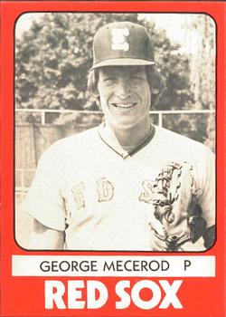 1980 TCMA Elmira Pioneer Red Sox #16 George Mecerod Front