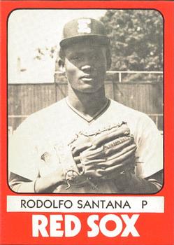 1980 TCMA Elmira Pioneer Red Sox #42 Rodolfo Santana Front