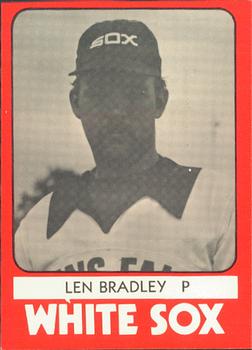 1980 TCMA Glens Falls White Sox B/W #2 Len Bradley Front