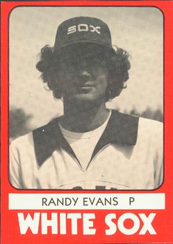 1980 TCMA Glens Falls White Sox B/W #4 Randy Evans Front