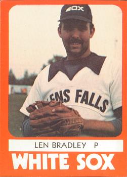 1980 TCMA Glens Falls White Sox Color #2 Len Bradley Front