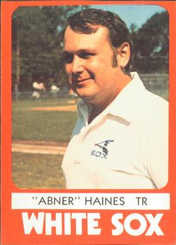 1980 TCMA Glens Falls White Sox Color #22 Abner Haines Front