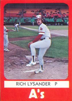 1980 TCMA Ogden A's #6 Rick Lysander Front