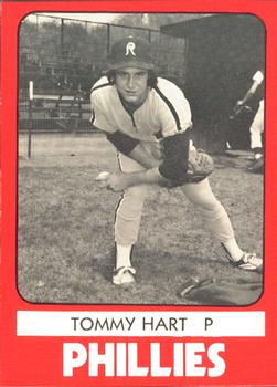 1980 TCMA Reading Phillies #9 Tommy Hart Front