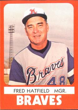 1980 TCMA Richmond Braves #5 Fred Hatfield Front