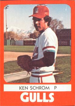 1980 TCMA Salt Lake City Gulls #7 Ken Schrom Front