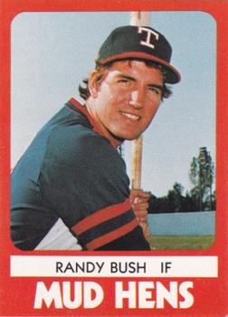 1980 TCMA Toledo Mud Hens #8 Randy Bush Front