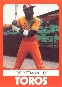 1980 TCMA Tucson Toros #3 Joe Pittman Front