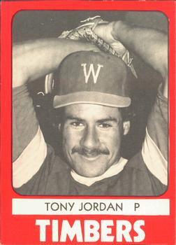 1980 TCMA Wausau Timbers #4 Tony Jordan Front