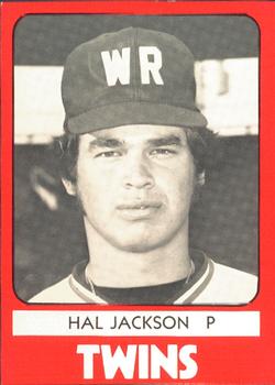 1980 TCMA Wisconsin Rapids Twins #8 Hal Jackson Front