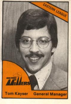 1977 TCMA Holyoke Millers #0636 Tom Kayser Front