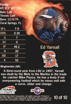 1999 Team Best Rookie - Best Guns #10 Ed Yarnall Back