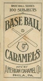 1909-11 American Caramel (E90-1) #NNO Hal Chase Back