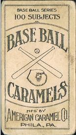 1909-11 American Caramel (E90-1) #NNO Mordecai Brown Back