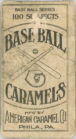 1909-11 American Caramel (E90-1) #NNO Rebel Oakes Back