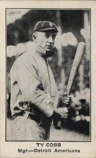 1922 E121 American Caramel Series of 120 #NNO Ty Cobb Front