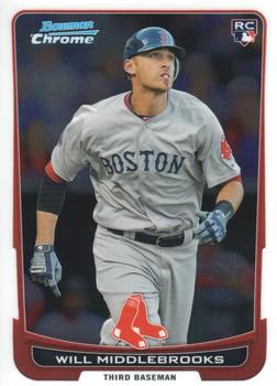 2012 Bowman Chrome #189 Will Middlebrooks Front