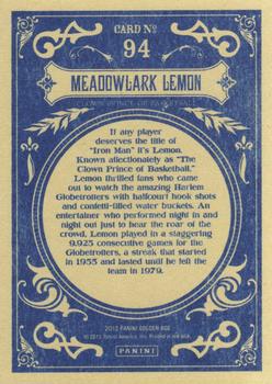 2012 Panini Golden Age #94 Meadowlark Lemon Back