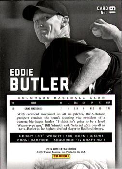 2012 Panini Elite Extra Edition #19 Eddie Butler Back