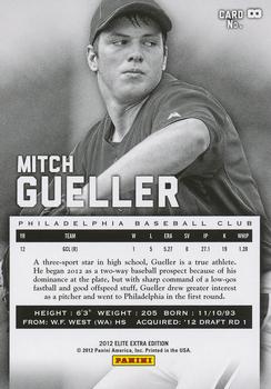 2012 Panini Elite Extra Edition #8 Mitch Gueller Back