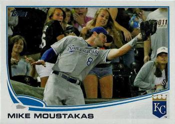 2013 Topps #100 Mike Moustakas Front