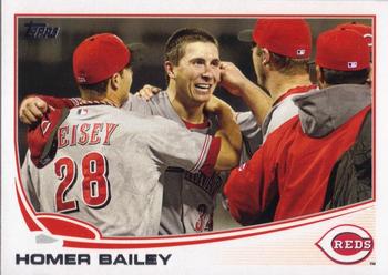 2013 Topps #585 Homer Bailey Front