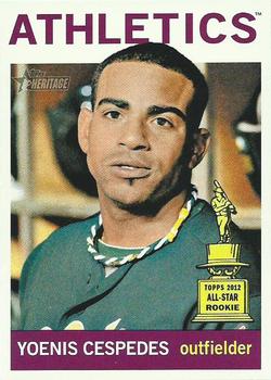 2013 Topps Heritage #459 Yoenis Cespedes Front