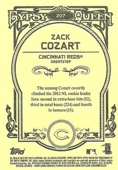 2013 Topps Gypsy Queen #207 Zack Cozart Back