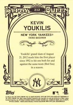 2013 Topps Gypsy Queen #212 Kevin Youkilis Back