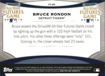 2012 Bowman Chrome - Futures Game #FG-BR Bruce Rondon Back