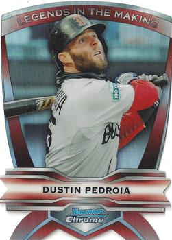 2012 Bowman Chrome - Legends In The Making Die Cuts #LIM-DP Dustin Pedroia Front