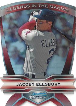 2012 Bowman Chrome - Legends In The Making Die Cuts #LIM-JE Jacoby Ellsbury Front
