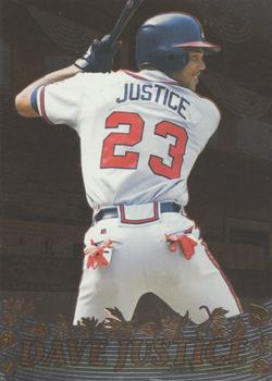1996 Pacific Crown Collection - October Moments #OM9 Dave Justice Front