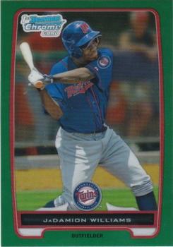 2012 Bowman Chrome - Prospects Green Refractors #BCP148 JaDamion Williams Front
